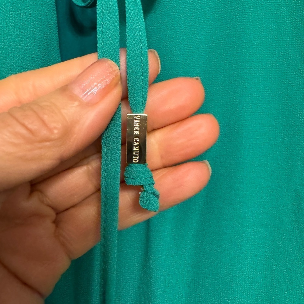 New - Vince Camuto Teal Long Sleeve Dress - Picture 5 of 6